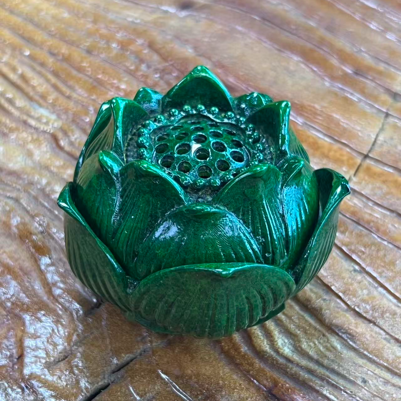 【福器】绿色莲花香炉（N00652）