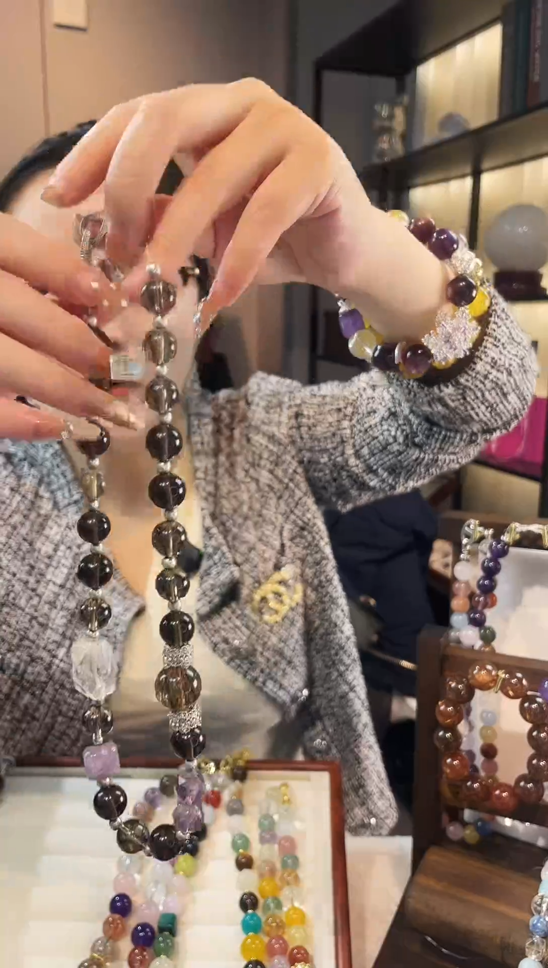 项链未镶嵌水晶茶水多宝项链