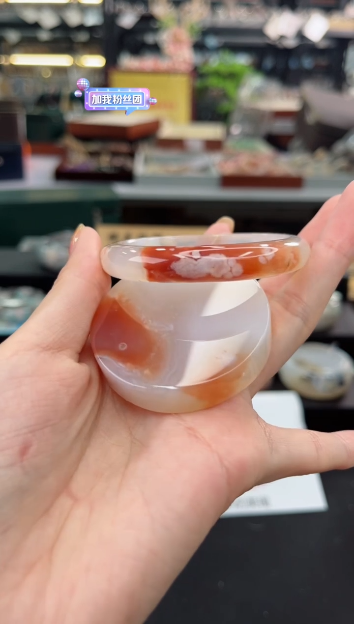 【闪购商品】石英质玉手镯未镶嵌52圈口（赠品镯心）6821008