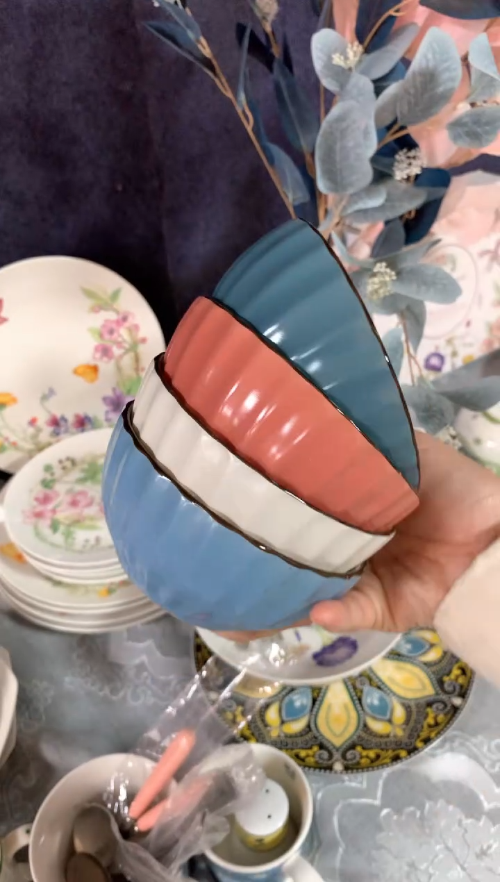 【闪购商品】瓷片陶瓷原单CC312餐具4个小碗