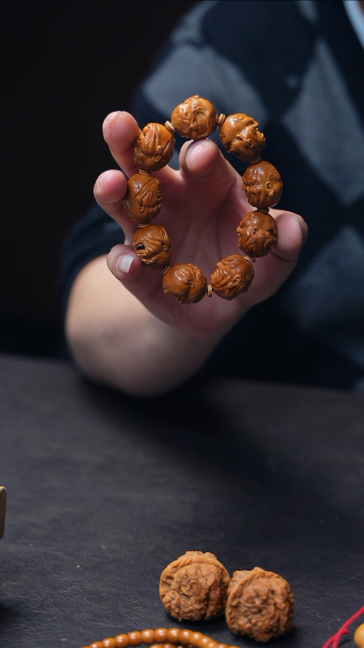【闪购商品】橄榄核手串/手链山鬼监制双面恶僧-