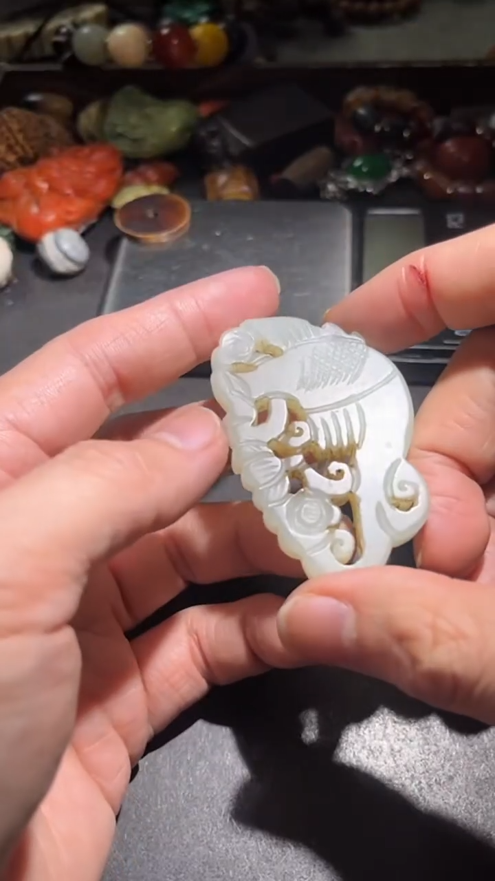 颈饰未镶嵌和田玉pz1224-57玉佩