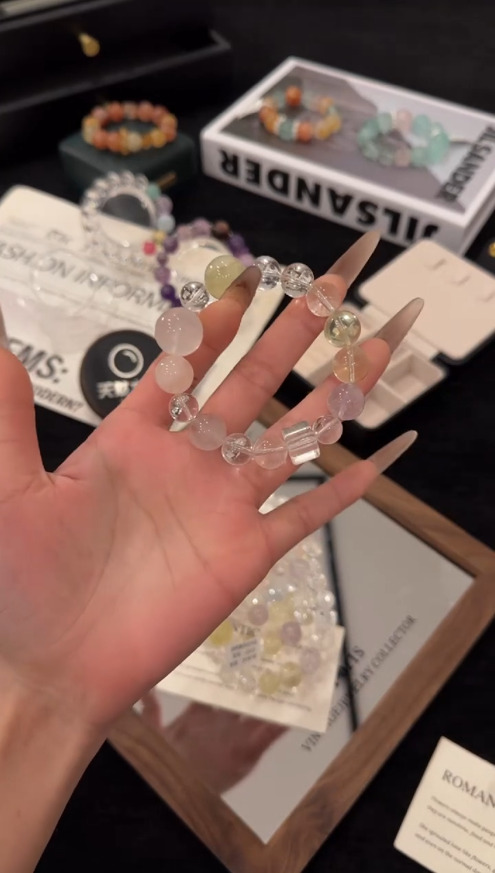 未镶嵌手链水晶白阿赛多宝x3452