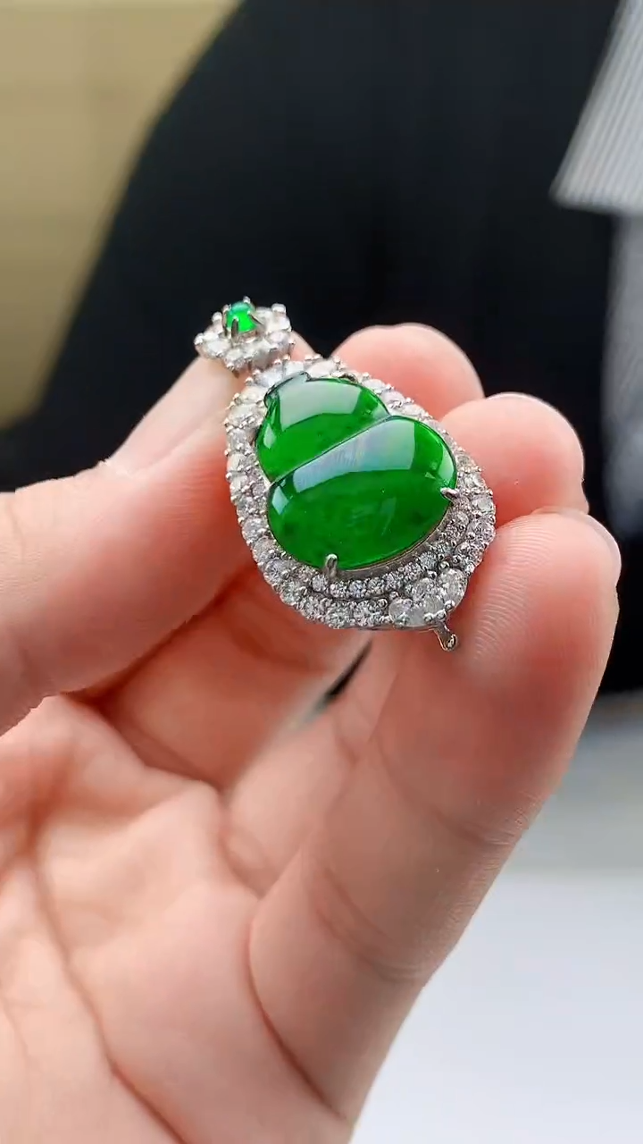 【闪购商品】定制翡翠未镶嵌5145bb-毛货挂件47