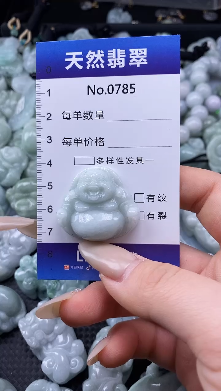 【闪购商品】翡翠颈饰未镶嵌缅甸A货翡翠0785