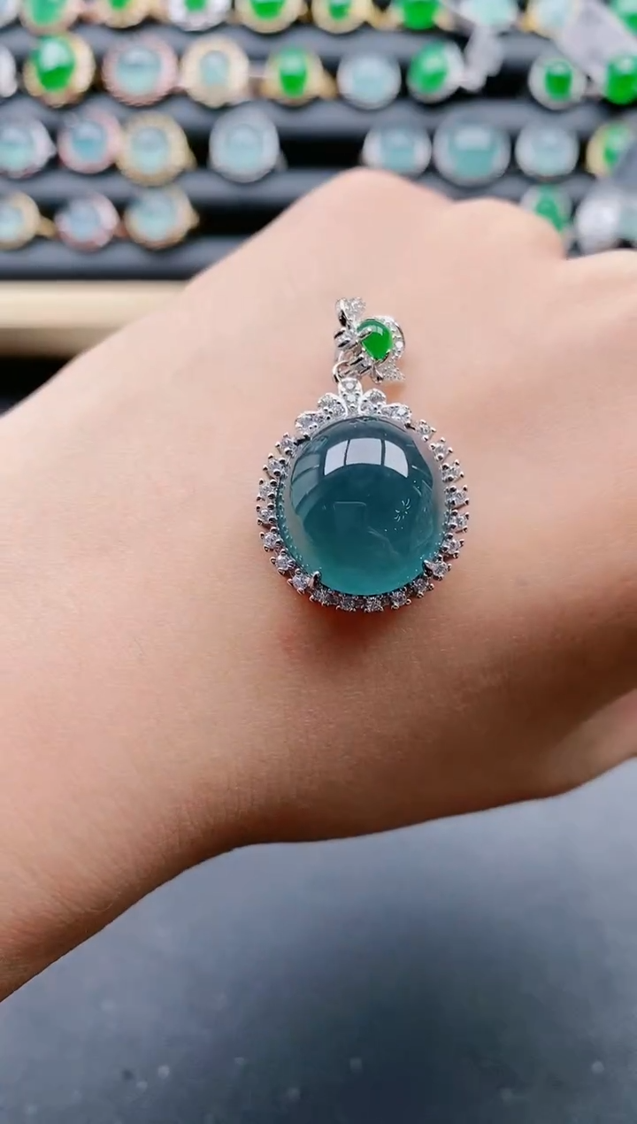 【闪购商品】翡翠戒指银S925镶嵌11111111