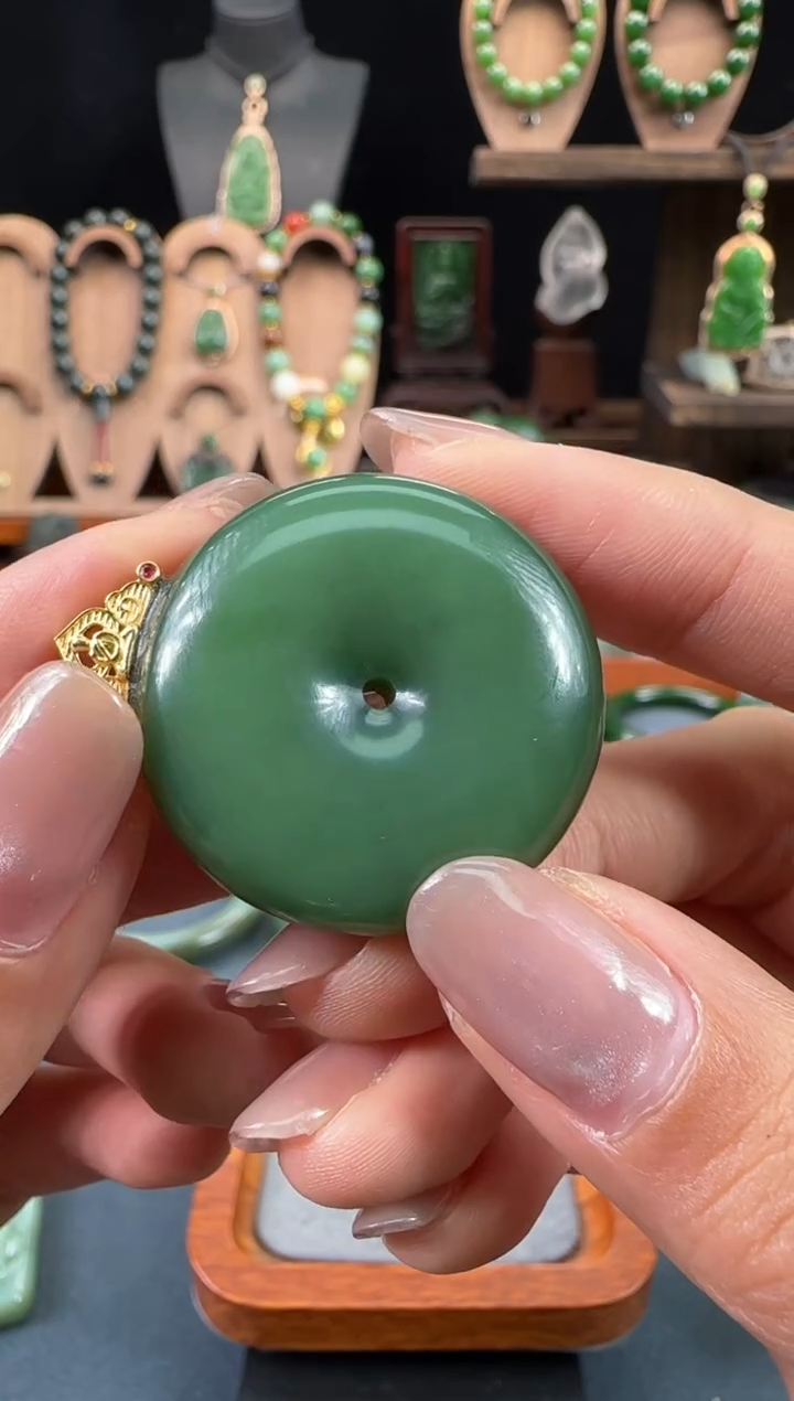 【闪购商品】和田玉（碧玉）吊坠未镶嵌1