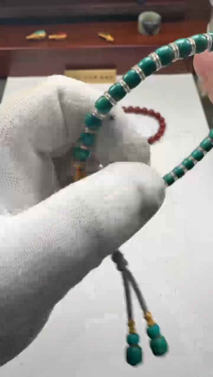 【闪购商品】绿松石手串手串18K金镶嵌手串手串