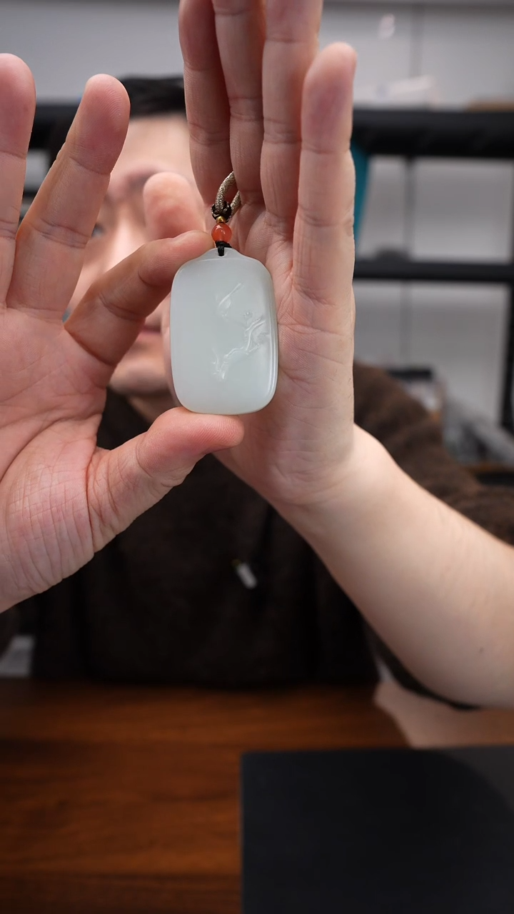 颈饰未镶嵌和田玉1223DL172喜上眉梢吊坠