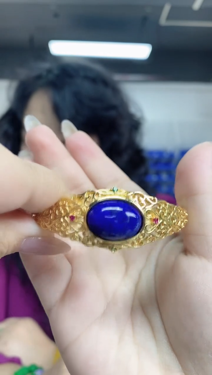 【闪购商品】青金石手镯未镶嵌多样性发其一颜色微差