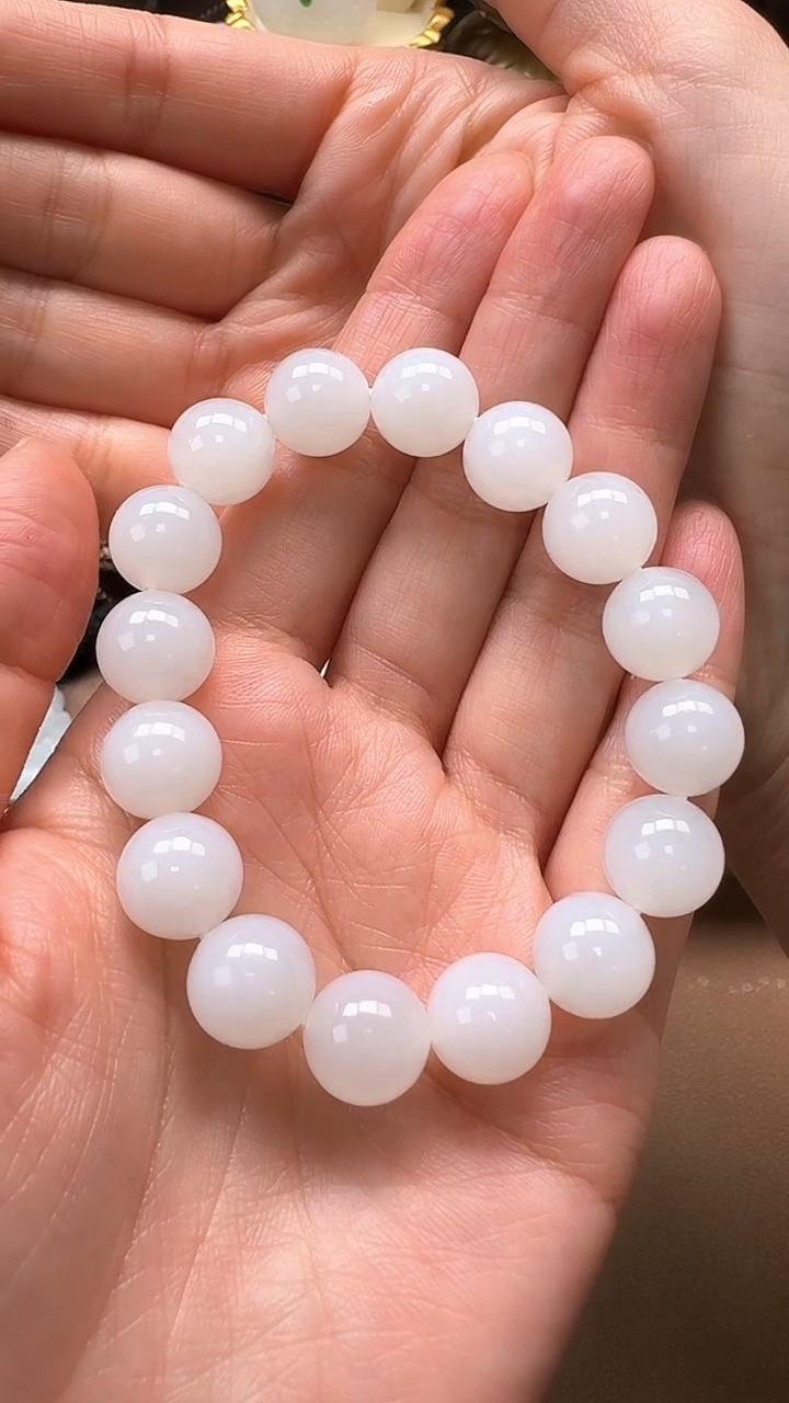 【闪购商品】和田玉手串未镶嵌手串12mm