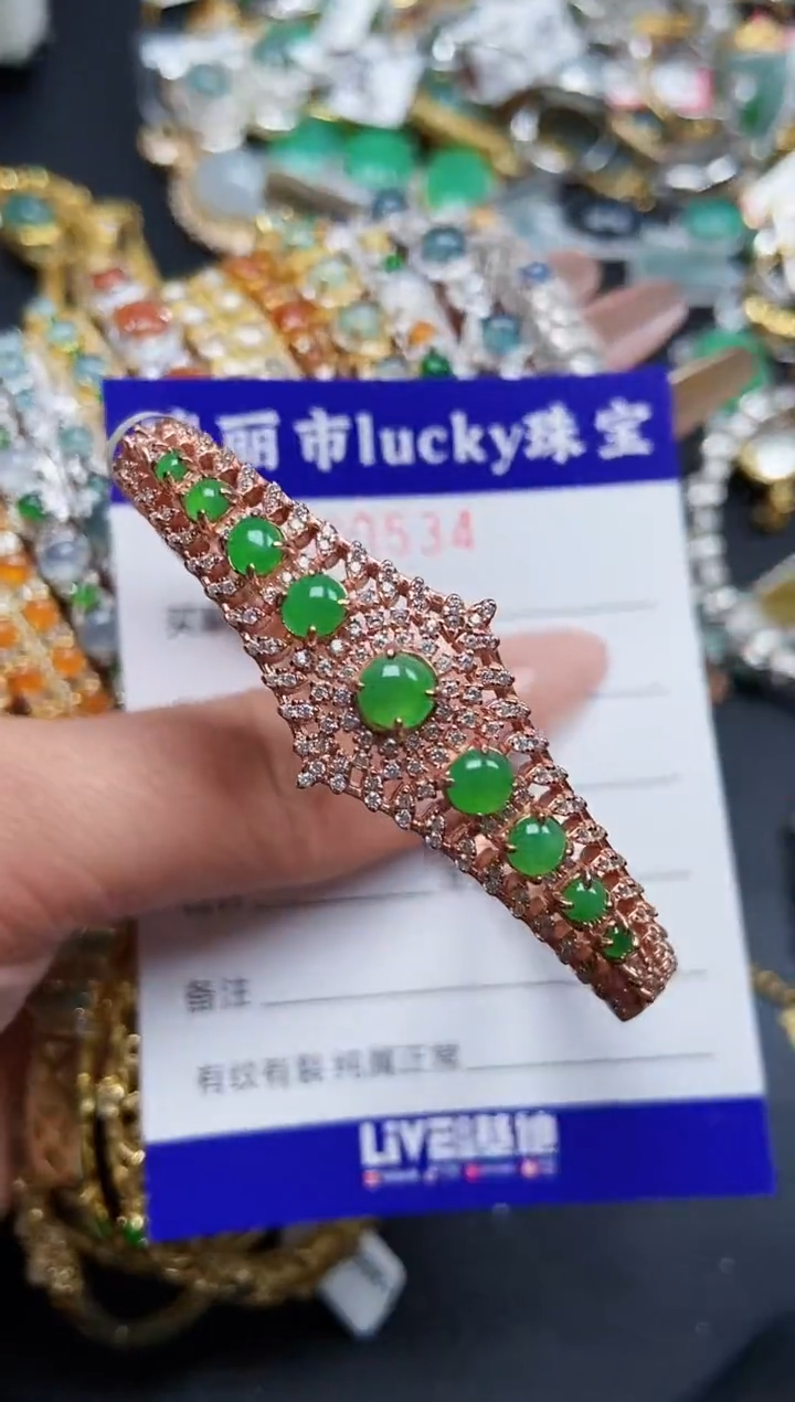 【闪购商品】翡翠颈饰银S925镶嵌0534