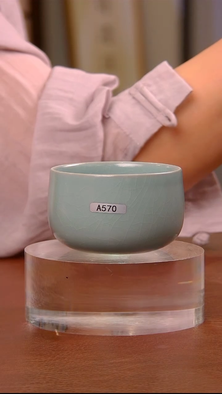 【闪购商品】瓷片570带款卧足禅定杯..........