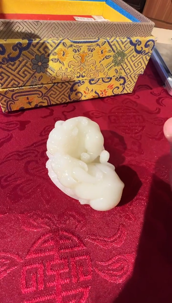 【闪购商品】和田玉摆件未镶嵌35一对貔貅