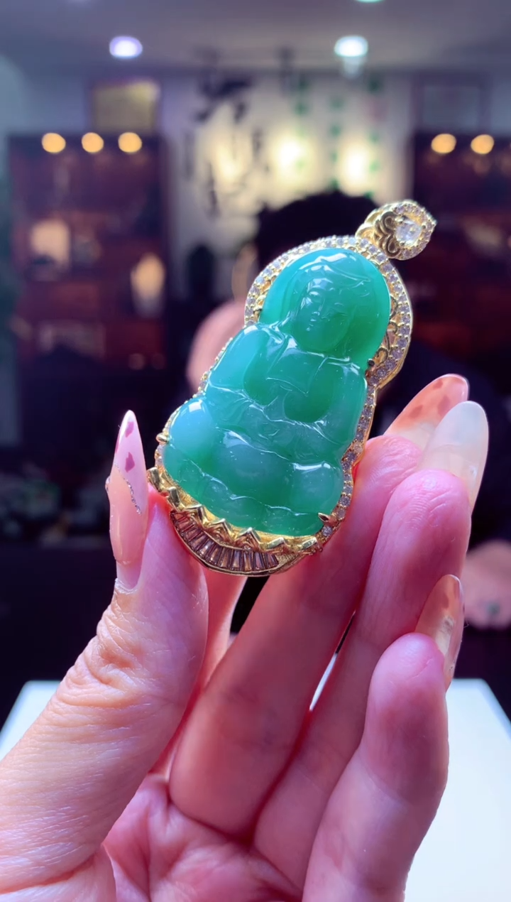 【闪购商品】翡翠颈饰未镶嵌挂件发货（拍一发一）