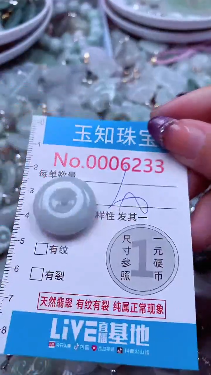 翡翠未镶嵌吊坠(不含链)6233