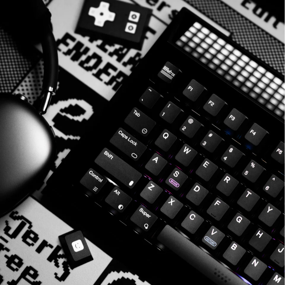 80RETROS新品PS1994纯粹的黑键帽 /适配HEX80/WOOTING/EVO80 