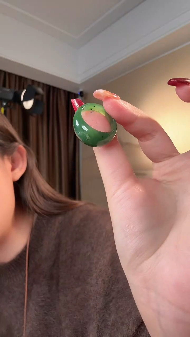 未镶嵌戒圈和田玉和田玉（多样性发货)@@JH512272-14