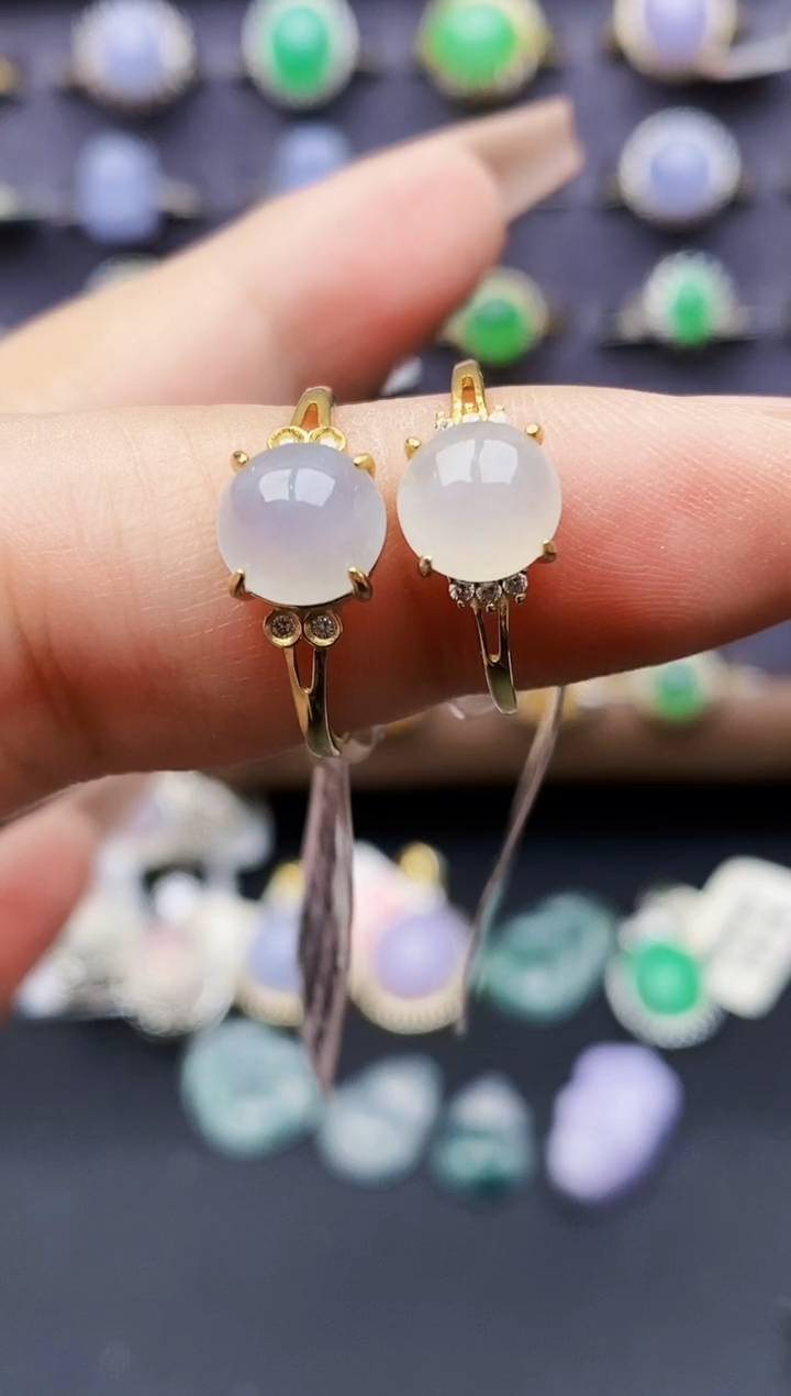 银S925镶嵌戒指翡翠1512