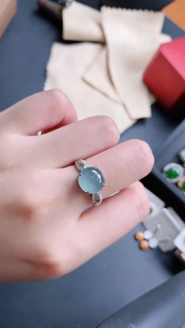 【闪购商品】翡翠戒指银S925镶嵌11111111