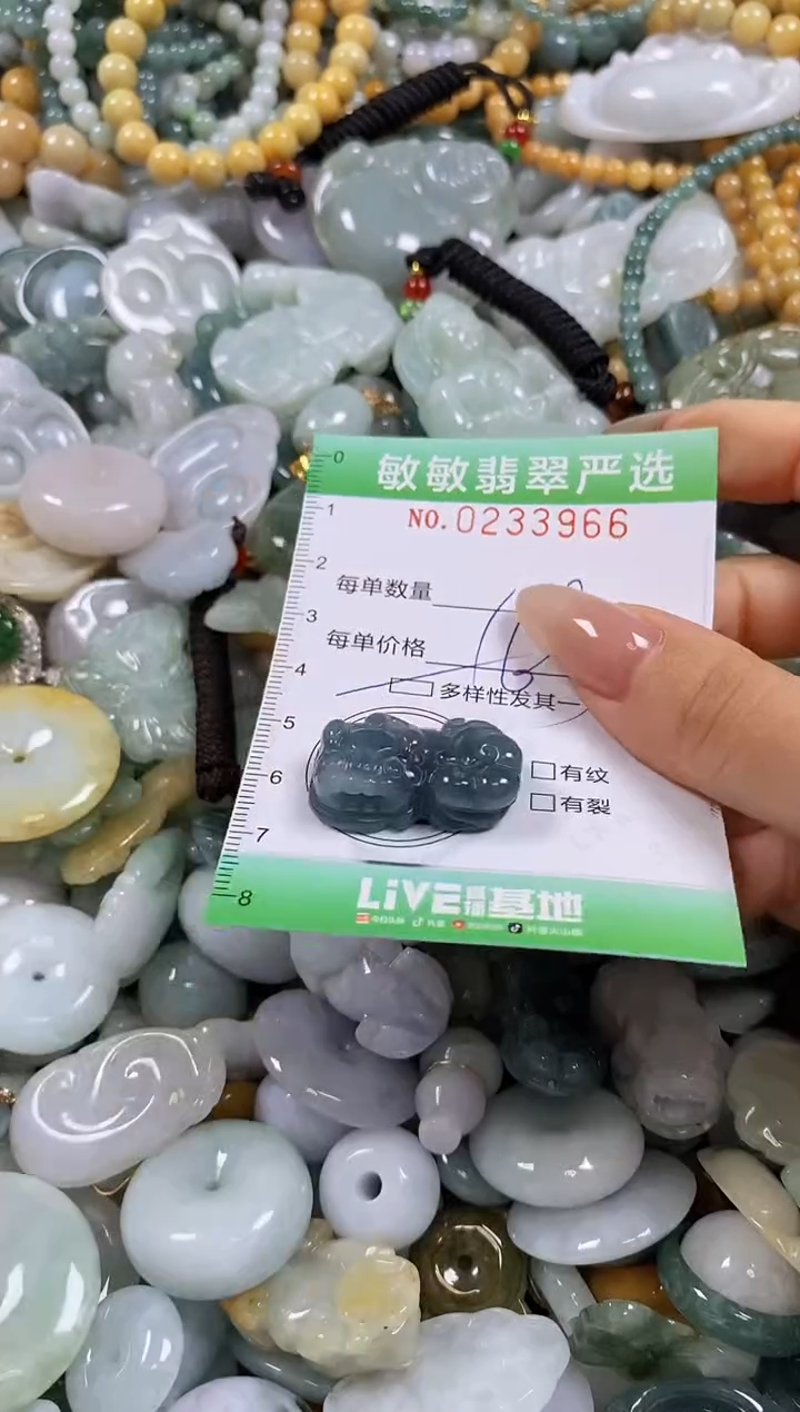 翡翠未镶嵌颈饰闪购0233966多样性发其一