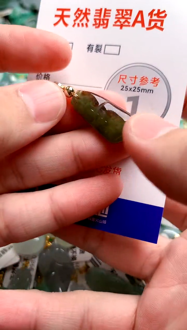 翡翠未镶嵌颈饰25100944