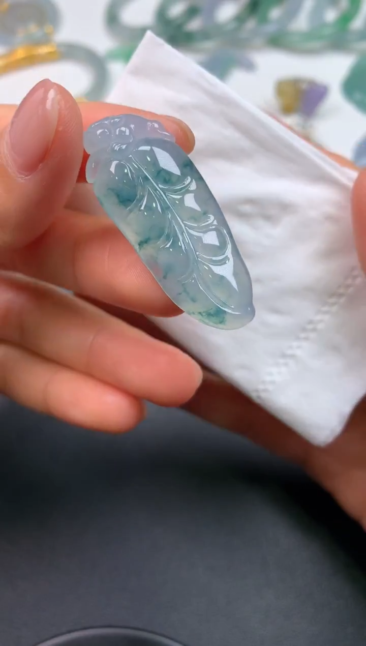 未镶嵌定制翡翠0114963954（39*16*4.7）