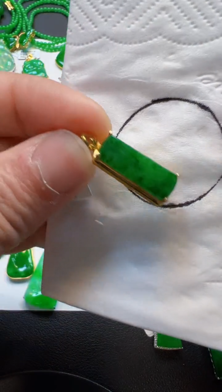 【闪购商品】定制翡翠18K金镶嵌1200元