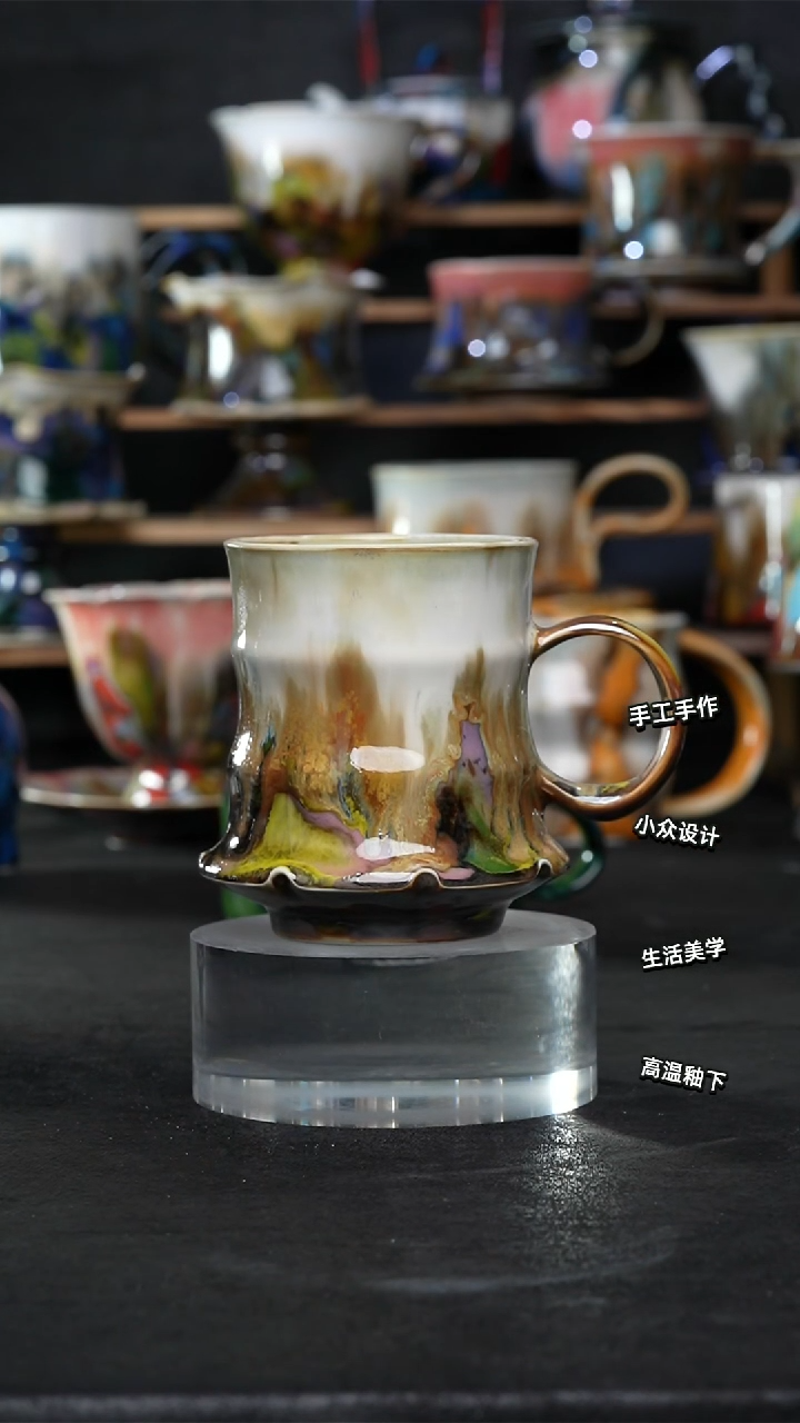 设计师款景德镇森涩手创陶瓷（食品级）585