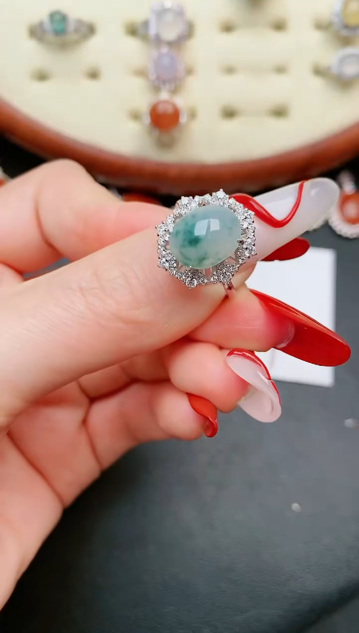 【闪购商品】翡翠戒指银S925镶嵌.....