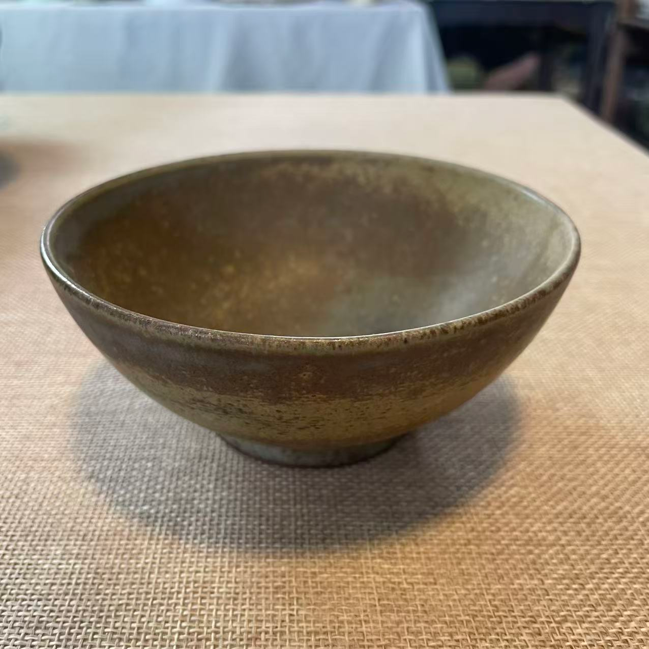 土色圆口米饭碗 14cm*6.4cm LXW160