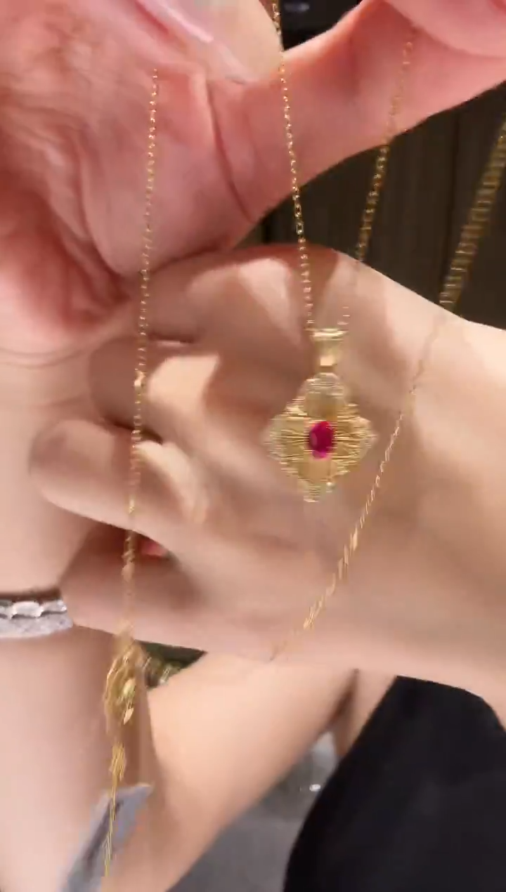 铂Pt950镶嵌项链钻石AY0464-PT-45