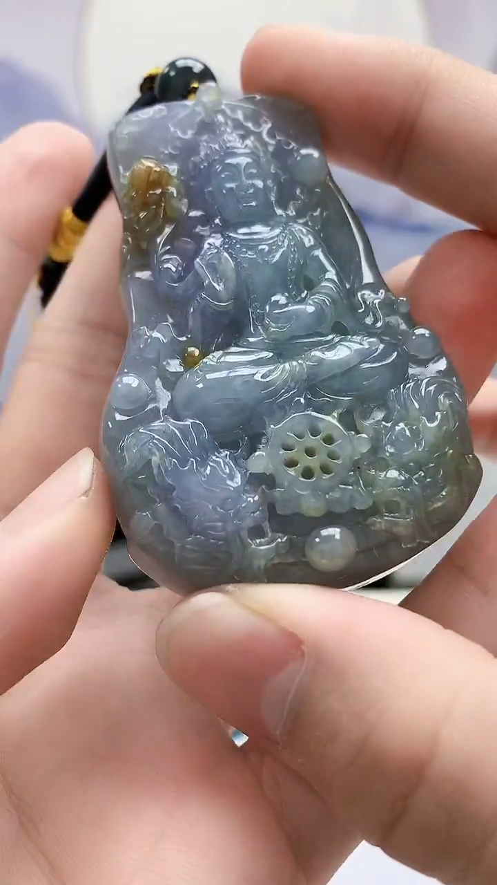 定制翡翠未镶嵌5060bb-毛货挂件61