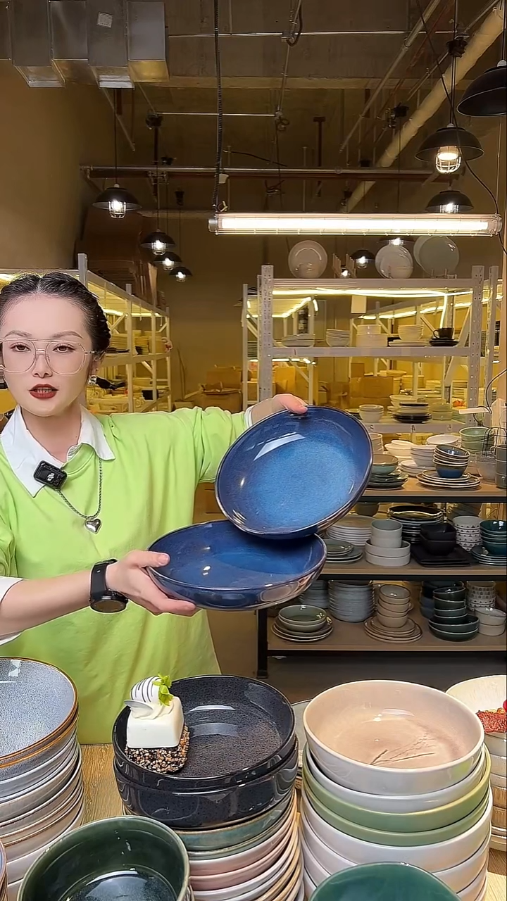 瓷19外贸尾货窑变釉下彩默认微瑕