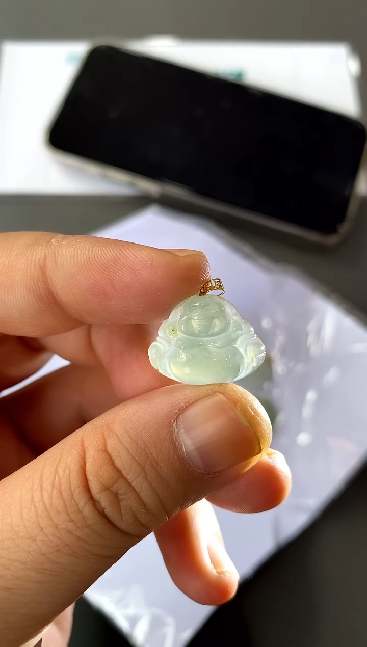 【闪购商品】翡翠颈饰18K金镶嵌买断价
