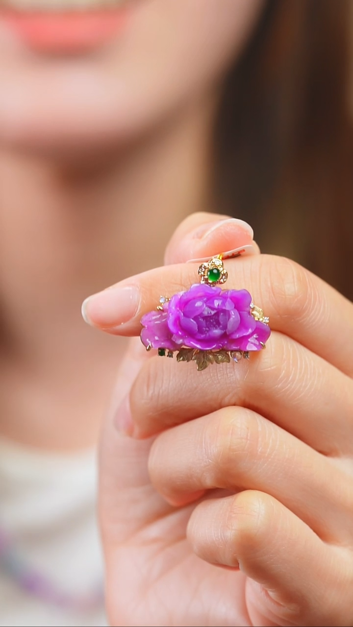 苏纪石（舒俱来）18K金镶嵌吊坠(不含链)✨****?4