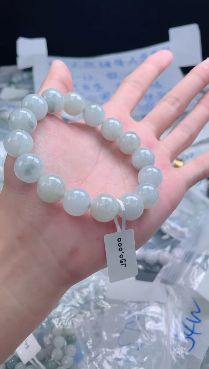 未镶嵌定制翡翠珠串
