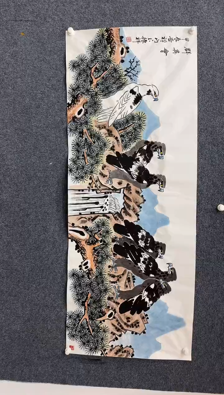【闪购商品】国画1.17展馆-赵振祥小六-群英会