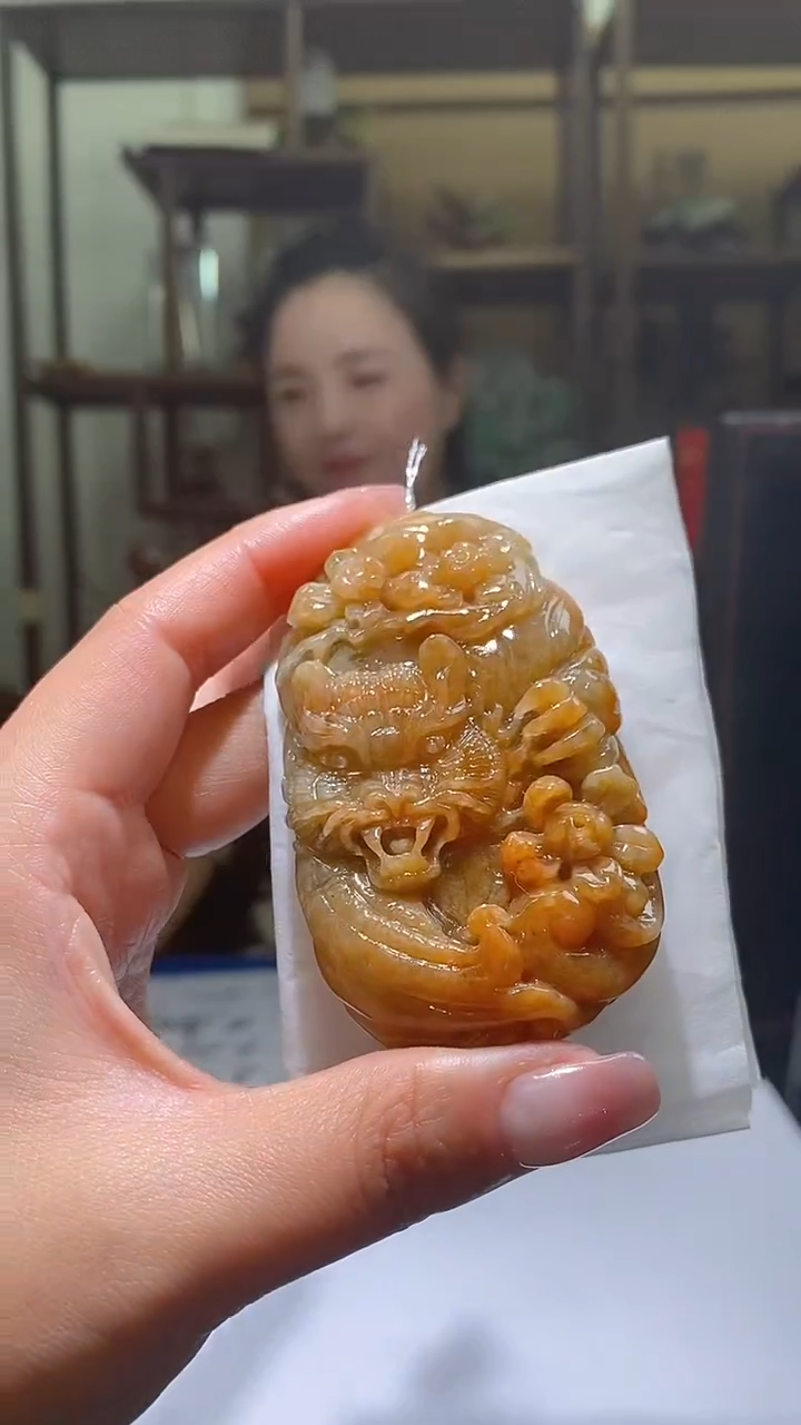 【闪购商品】定制翡翠未镶嵌35/0213/W/虎