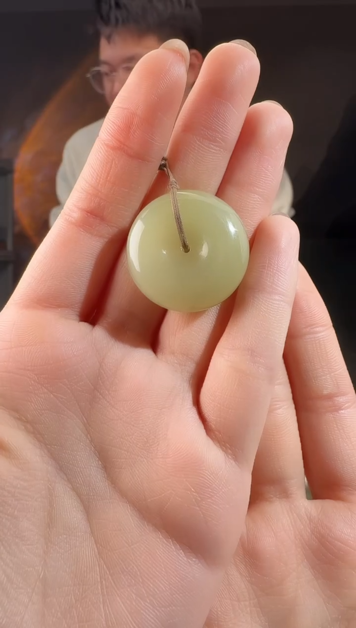 颈饰未镶嵌和田玉平安扣27.6/12.4