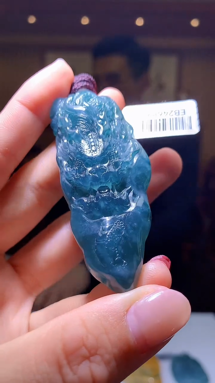 【闪购商品】定制翡翠未镶嵌1085hm-毛货挂件19