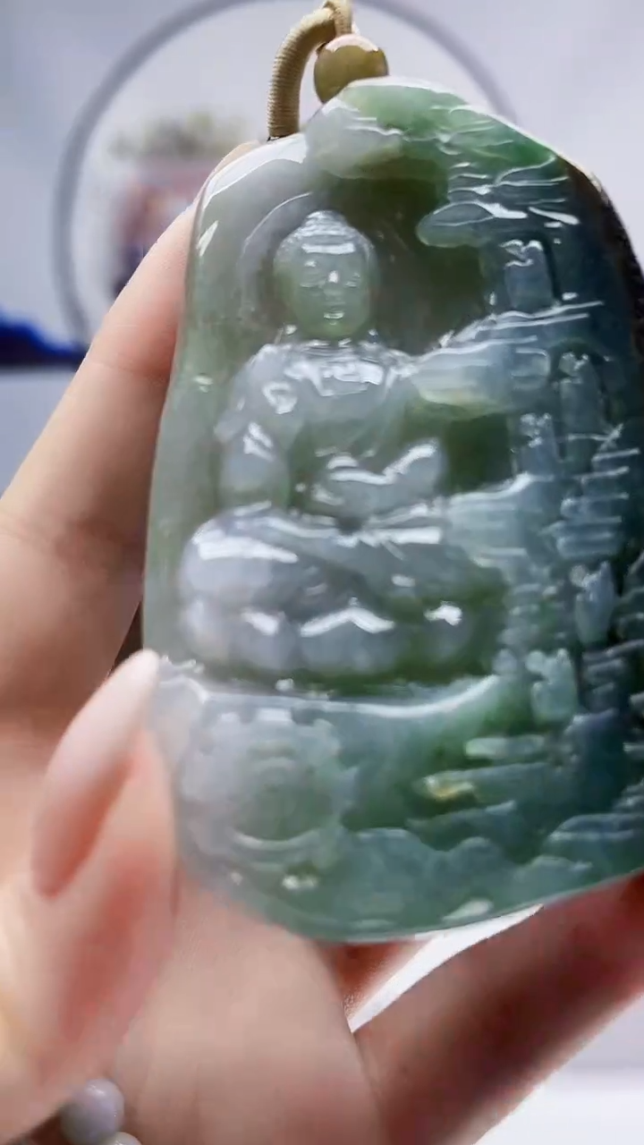 未镶嵌定制翡翠毛货挂件43