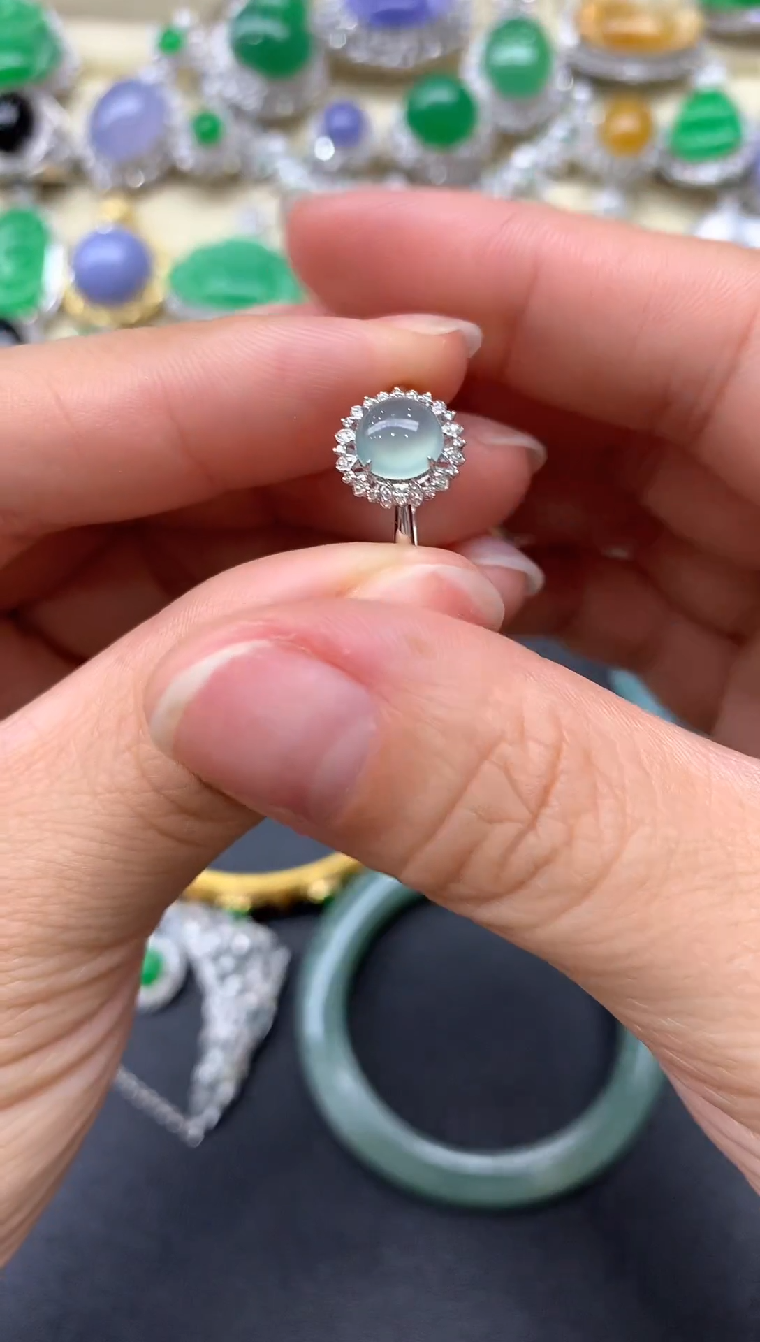 【闪购商品】翡翠戒指18K金镶嵌213-中国好珍宝