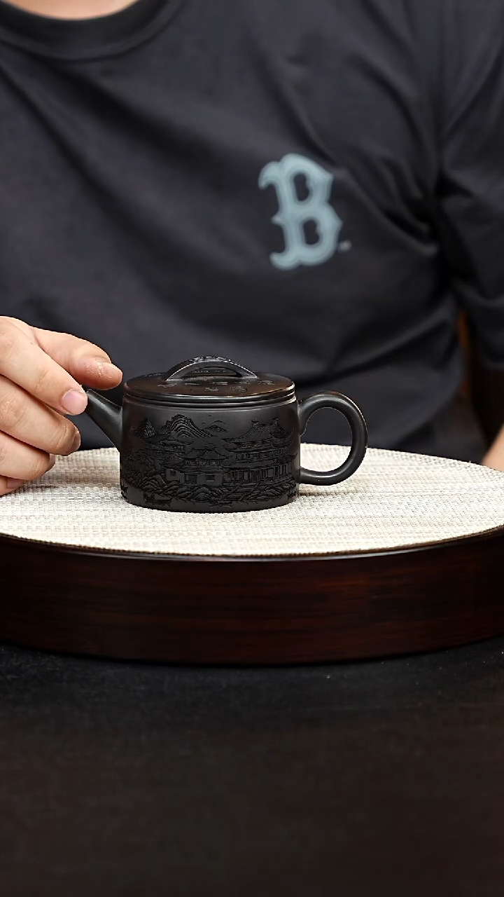 茶壶紫砂汉瓦汉瓦