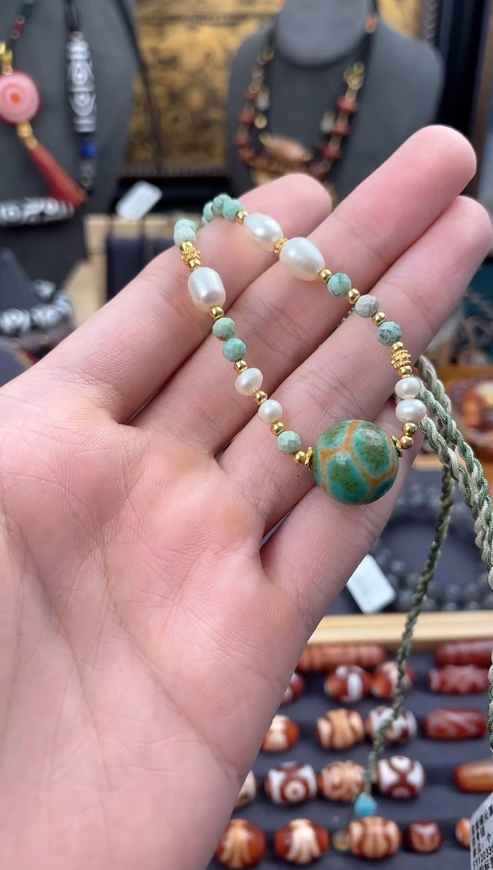 【闪购商品】玛瑙/玉髓颈饰未镶嵌雪域锁骨链