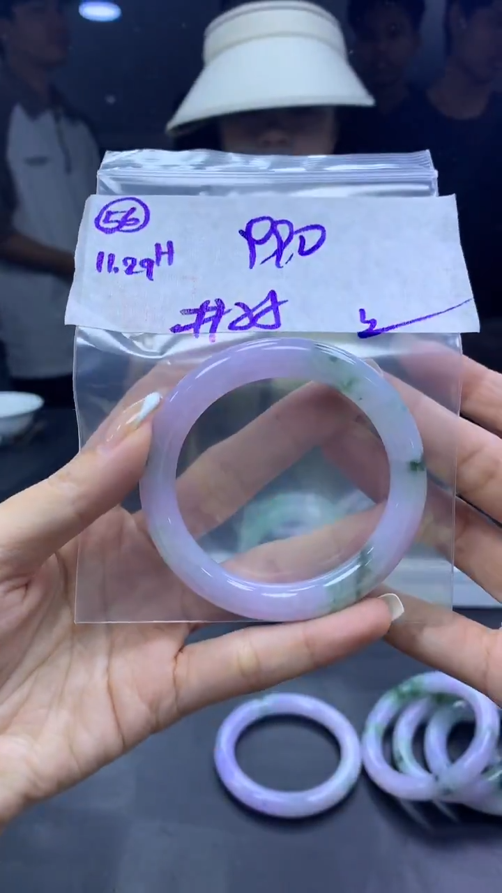 未镶嵌定制翡翠56手镯55丝+990元+拍一发一