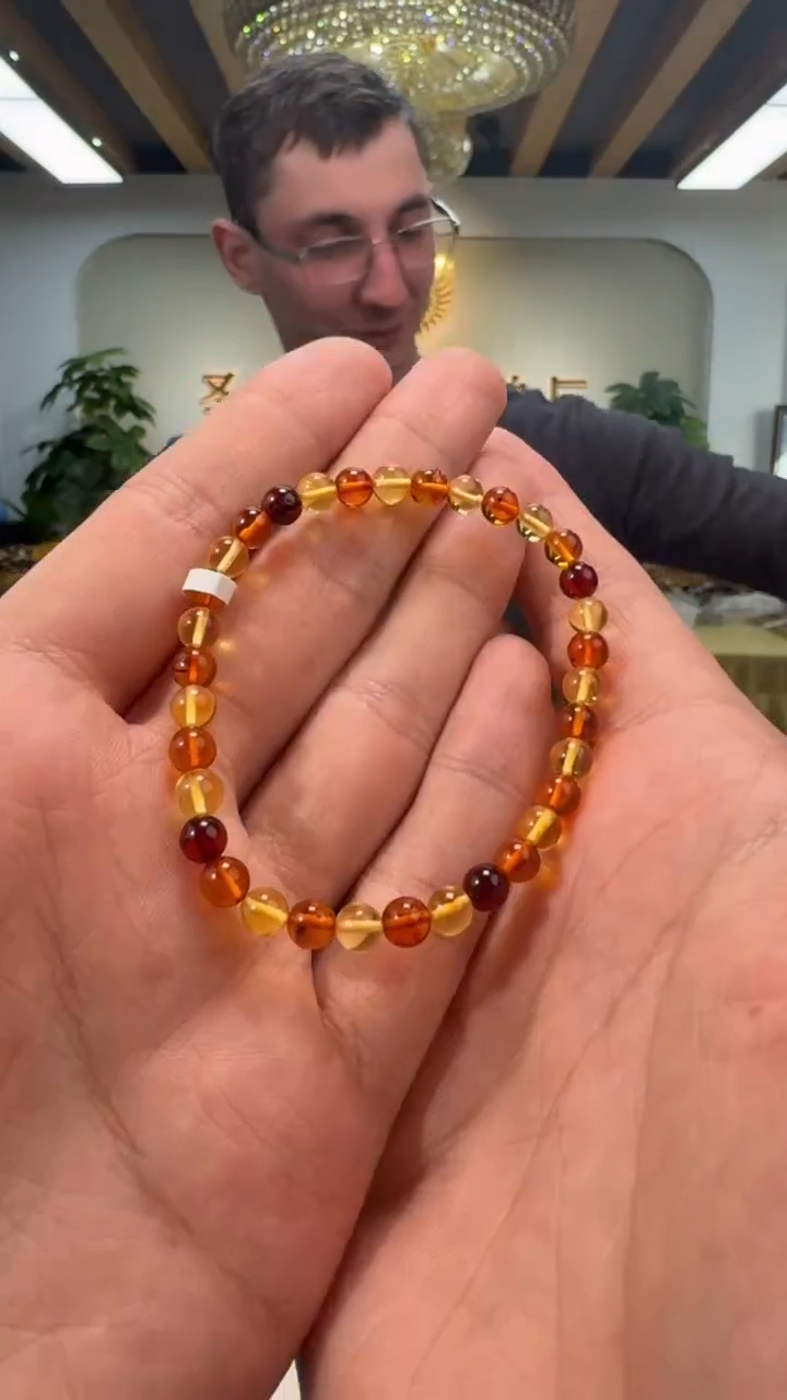 【闪购商品】琥珀手串未镶嵌天然琥珀蜜蜡手串SC204