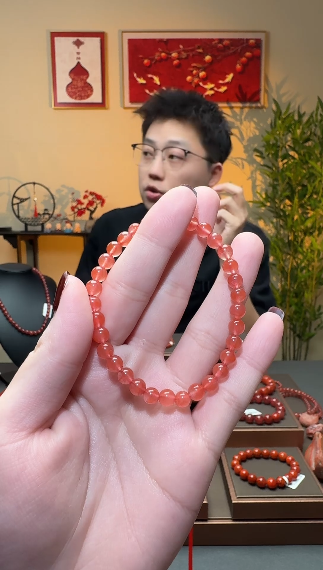 【闪购商品】南红玛瑙手串未镶嵌一条约5mm 多样性发货