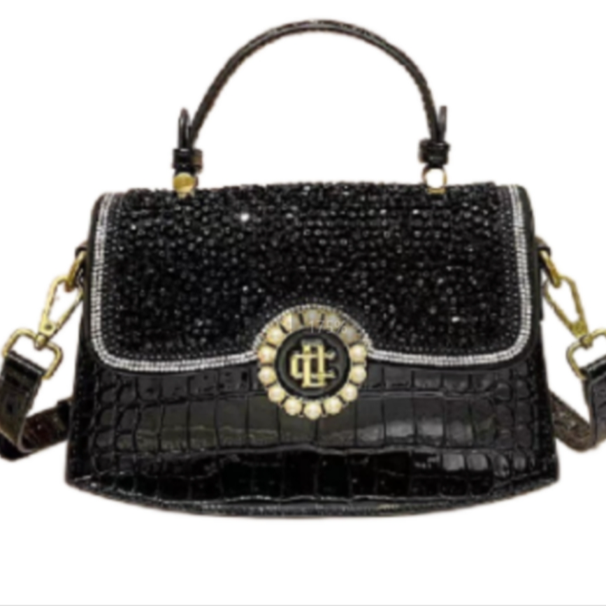 【静姐补贴】2025新款手提单肩斜挎包6816黑色