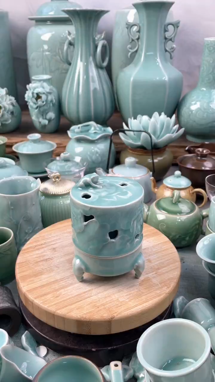 【闪购商品】特价 微瑕 慧仙青瓷